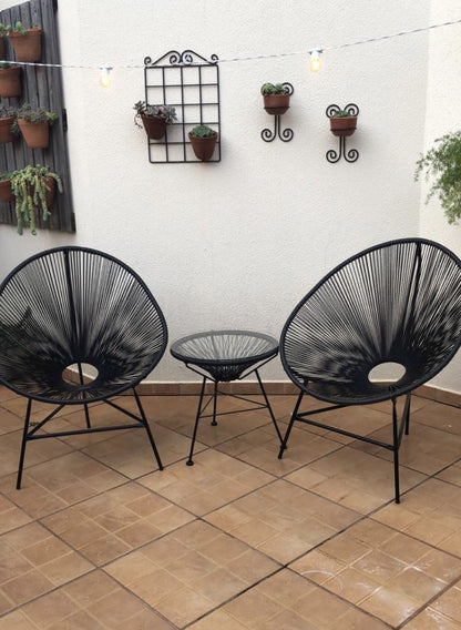 Set Acapulco PVC — 2 Sillones + Mesa