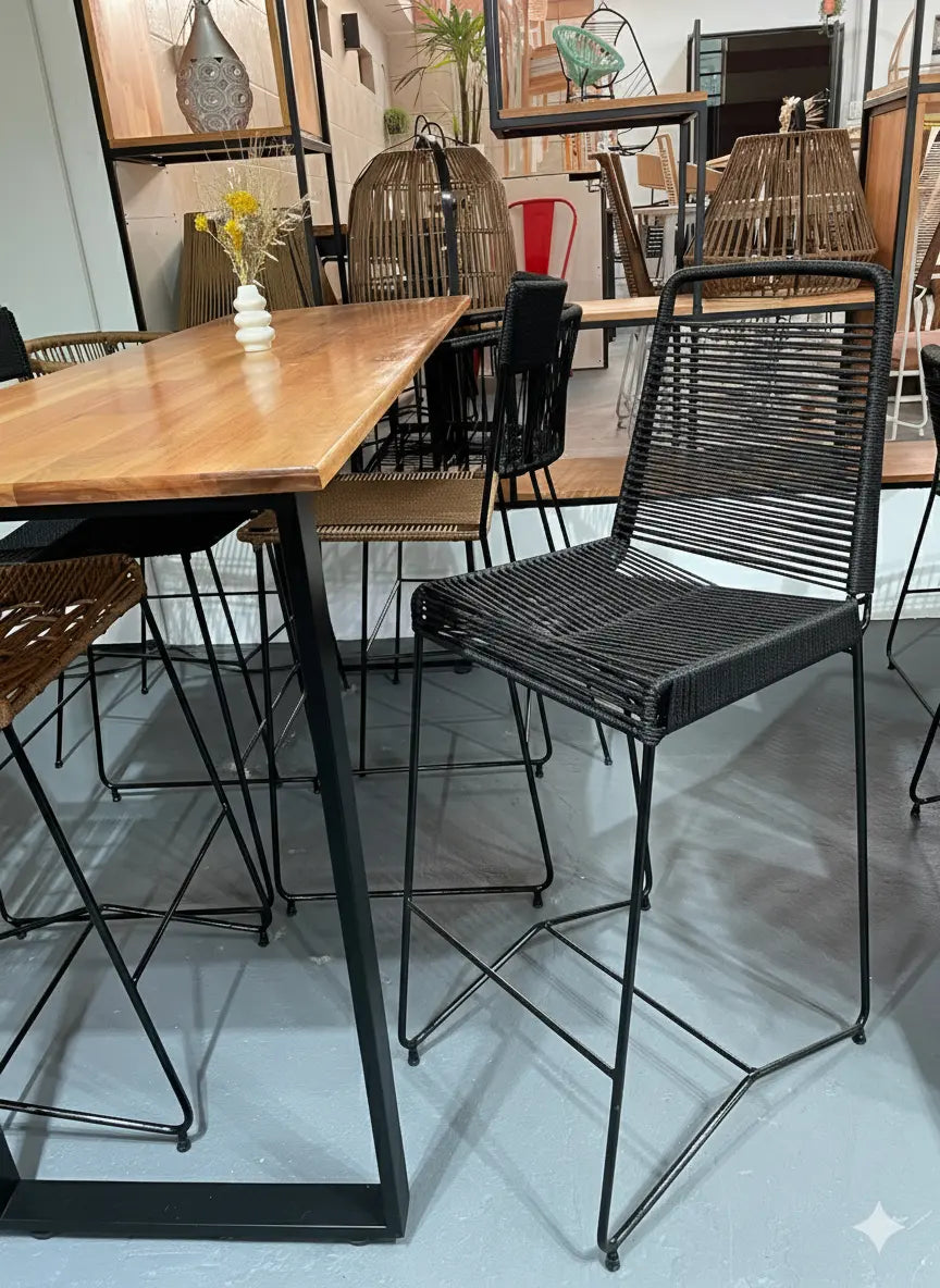 Desayunador Tulum — Barra + 2 Banquetas
