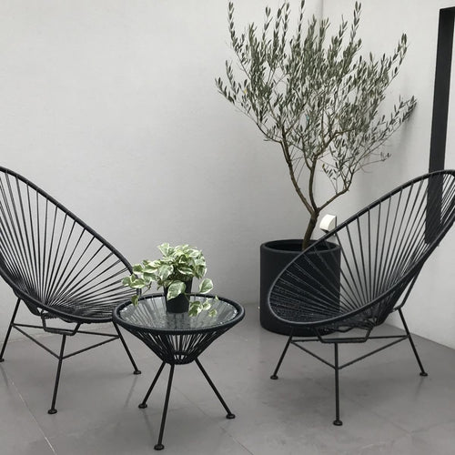 Set Acapulco PVC — 2 Sillones + Mesa